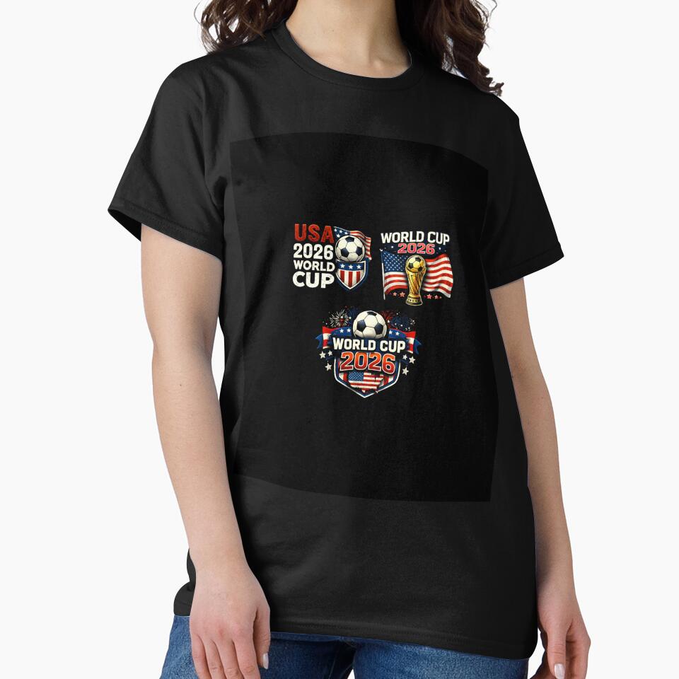 World Cup 2026 USA T-Shirt – Soccer Football Fan Design | America Host Edition by NomadUSArt