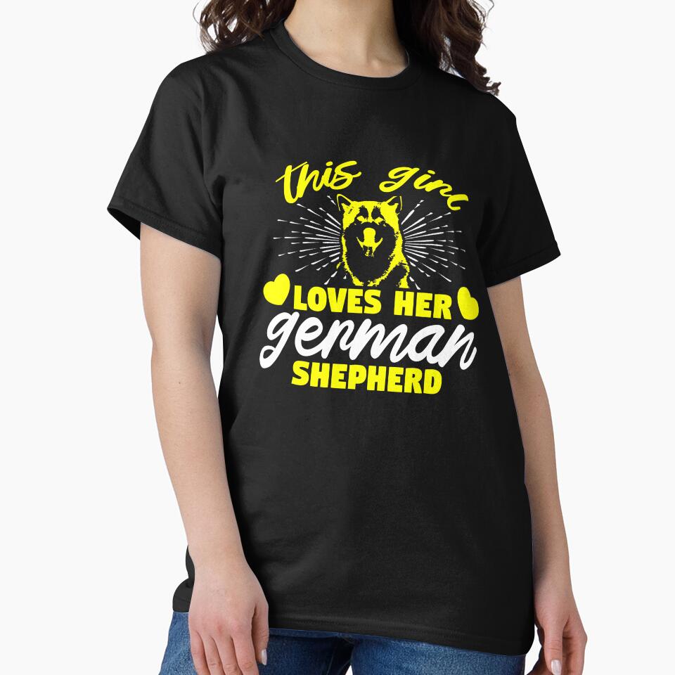 Dog Lover Girl | German Shepherd by teamph