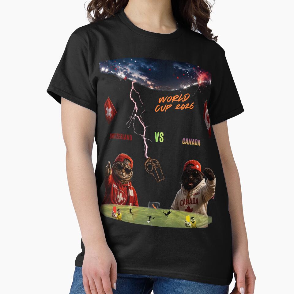 Switzerland vs Canada World Cup 2026 Cat Match by nexargraphics