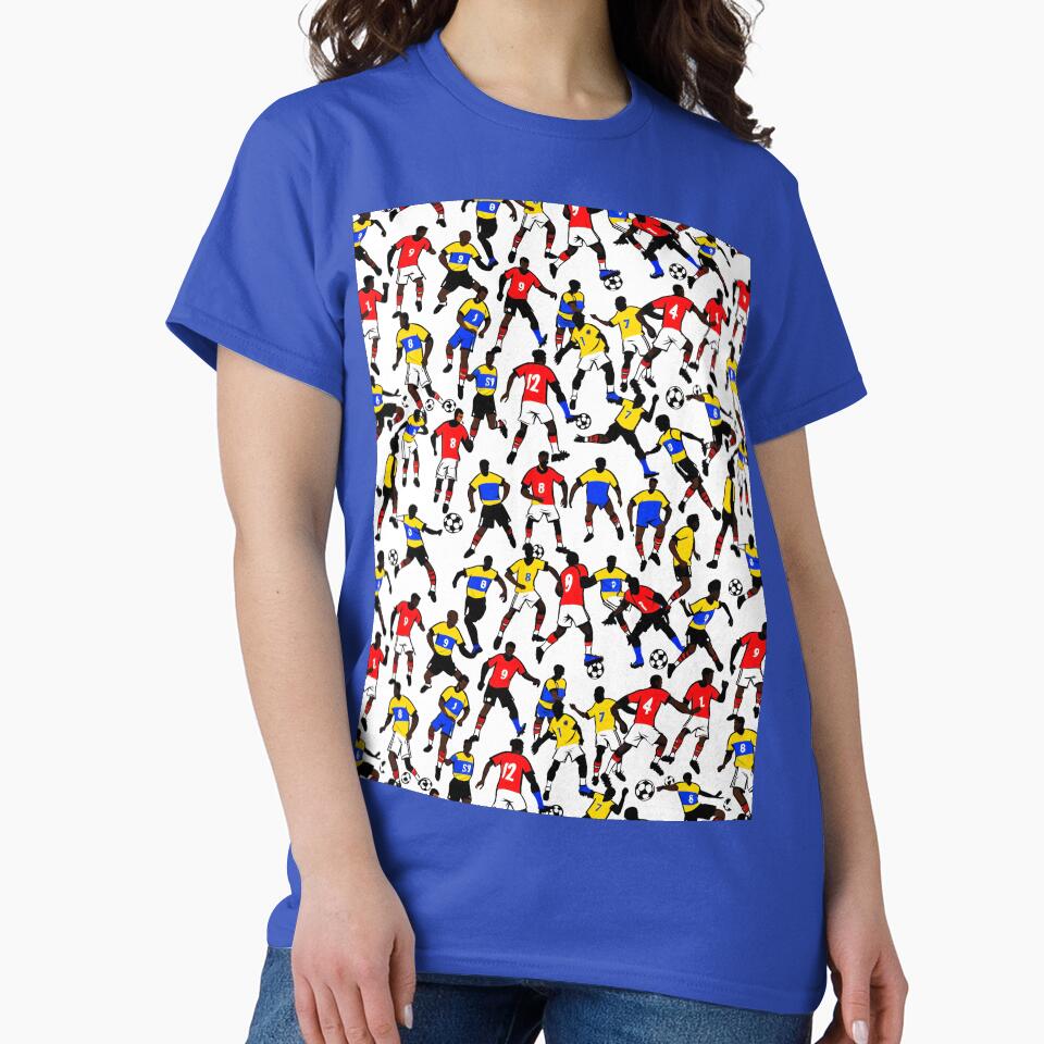 Seamless Cartoon Football Nations Pattern by krazzyremo