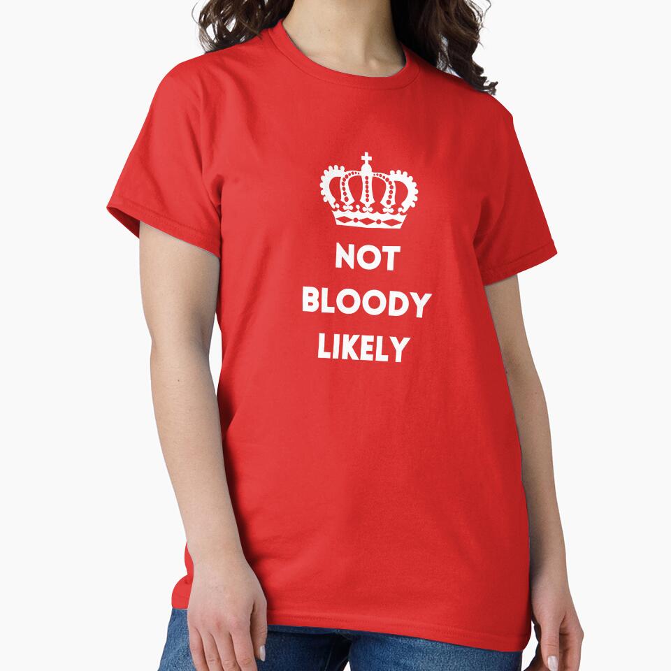 Not bloody likely by sianelliot