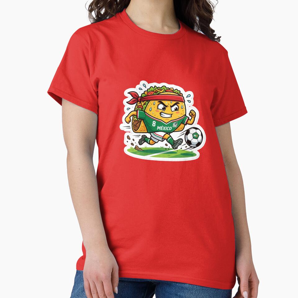 Funny Mexico Football Taco Sticker - World Cup 2026 Fan Art by abdollahmh2021