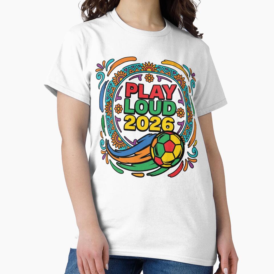 Play Loud 2026 Mexico Soccer Fiesta - Mexican Football Fan Art by aga4kids