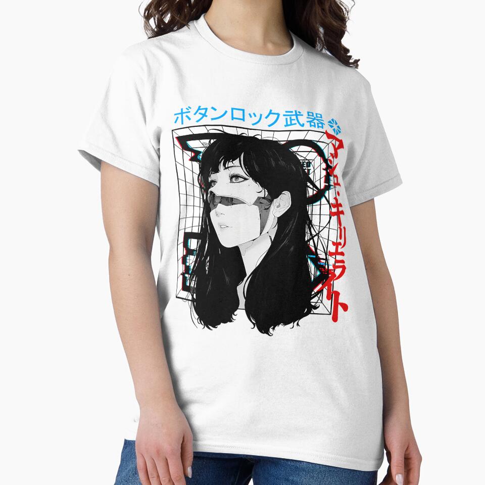 Cyberpunk Cyborg Girl Vaporwave Urban Style by love world