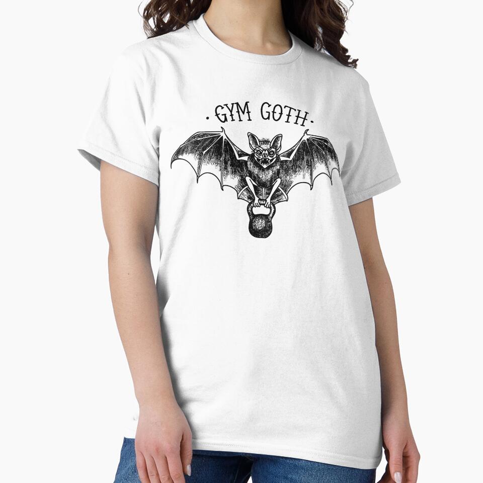 Gym Goth Bat (White BG) by byebyesally