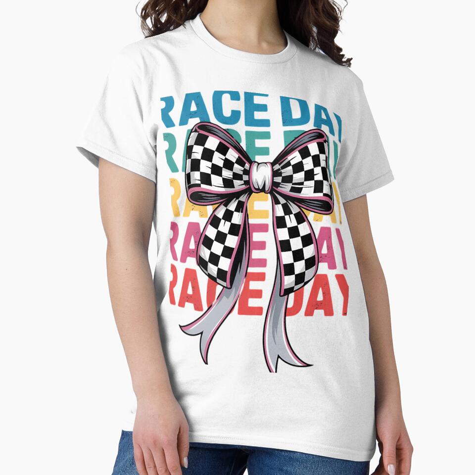 Race day coquette bow grunge distressed by FlankinMew