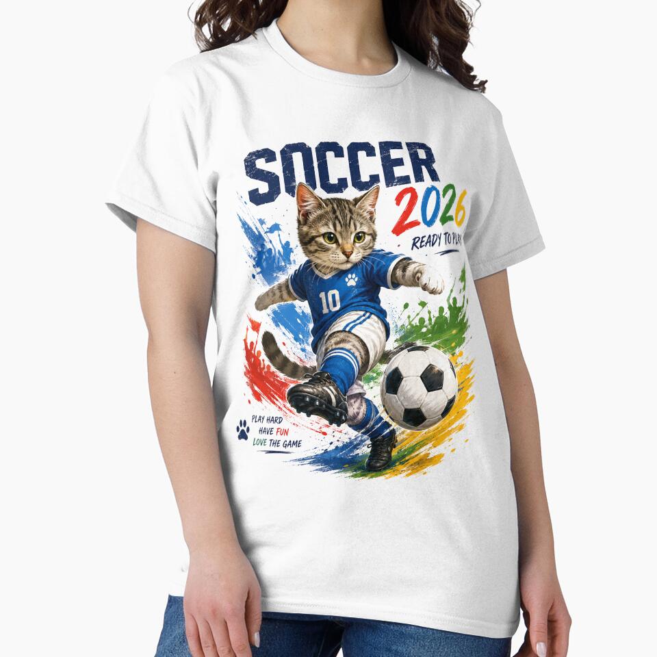 Soccer 2026 Ready to Play Cat by yasmh