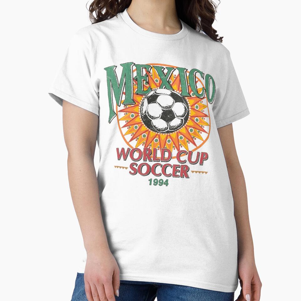 Vintage Mexico Soccer Sun Ball Classic T-Shirt by MichaelAdamArt