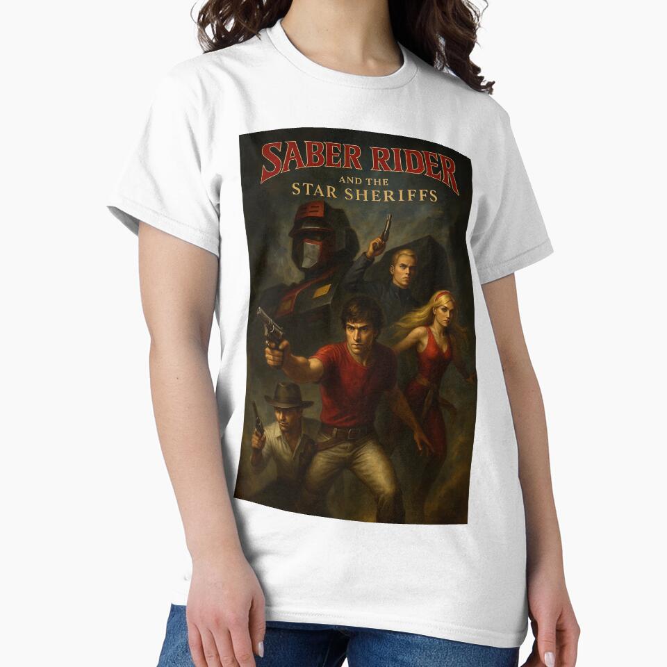 Saber Rider Retro Anime 80s Space Cowboy Art by Retr0Tshirts
