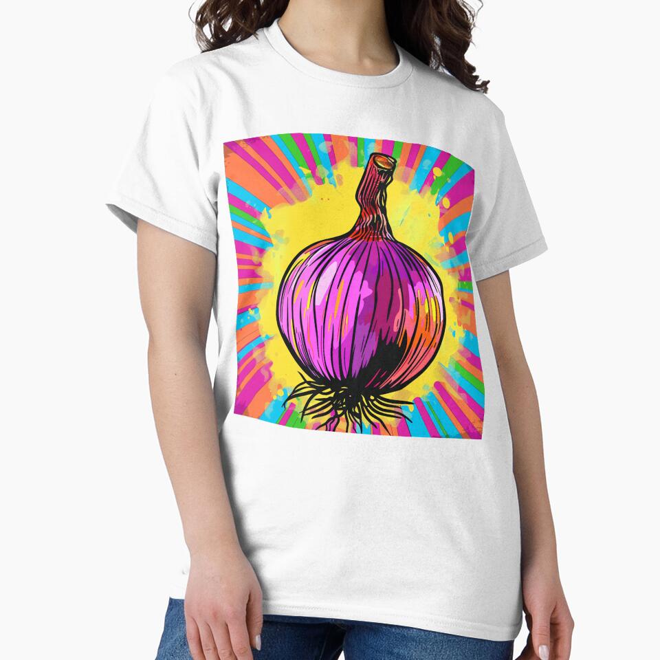 Red Onion Pop Art 1 by AstroRisq