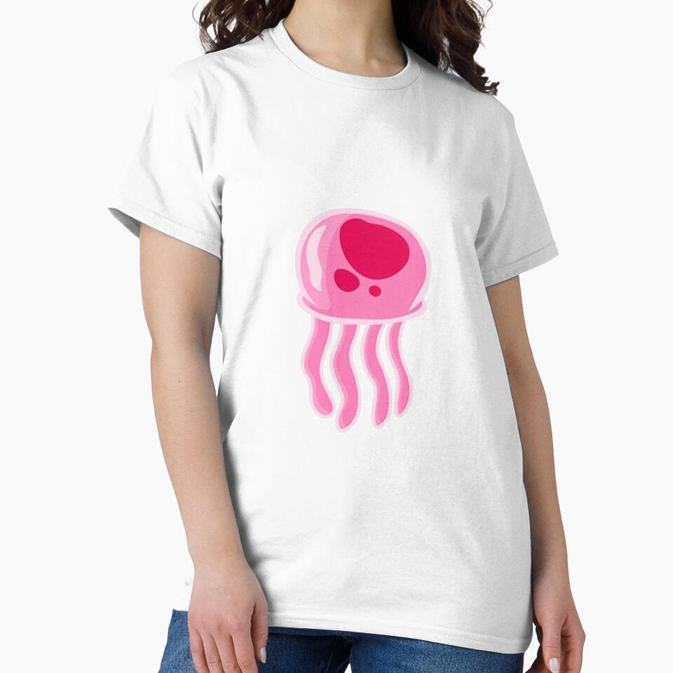 Cute Floating Jellyfish with Soft Glow by Snowdog-Art