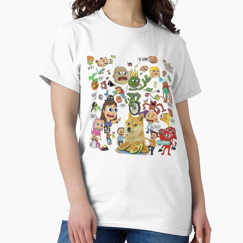 Chaotic-Meme classic tshirt and sticker by anandsiva2703