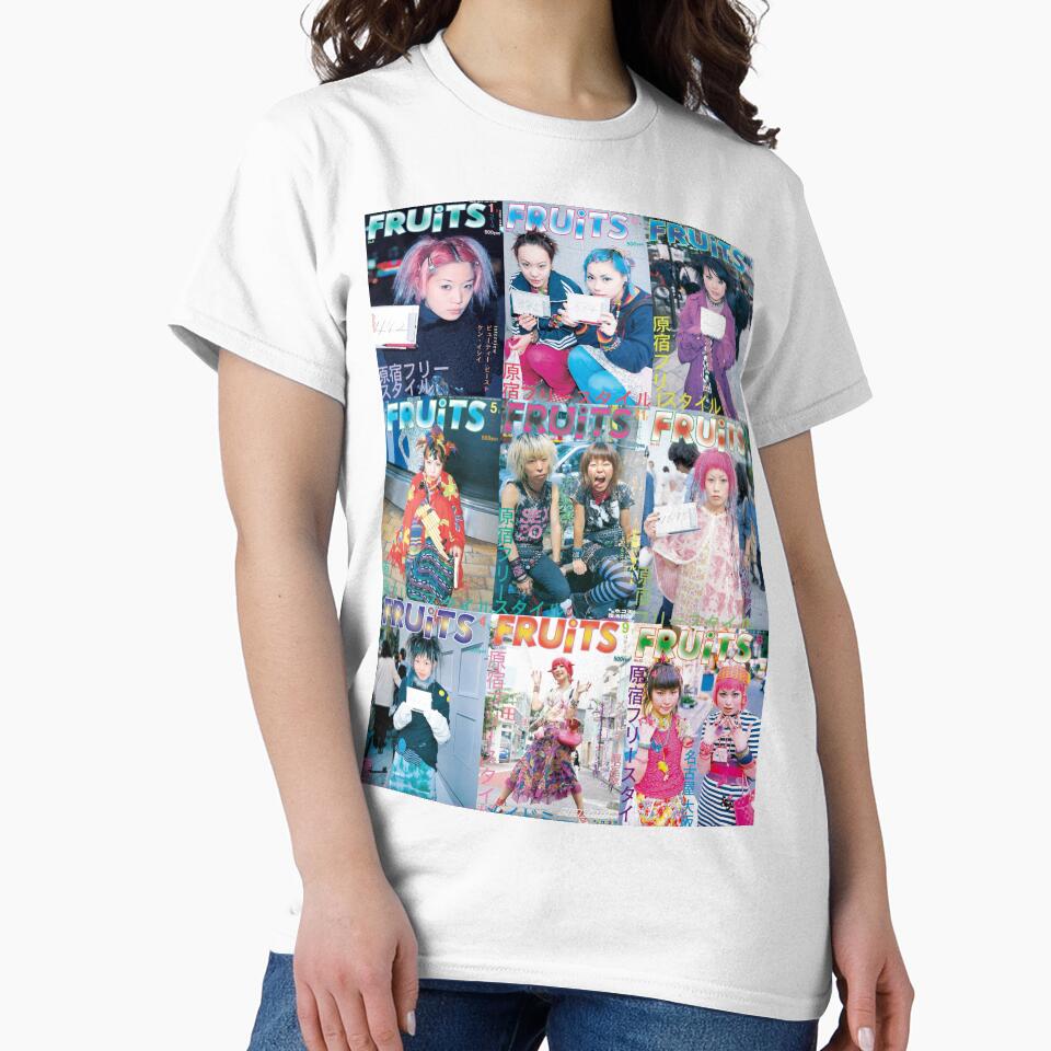 FRUiTS Magazine Mashup – Harajuku Street Style Collage Art Print by LoLife