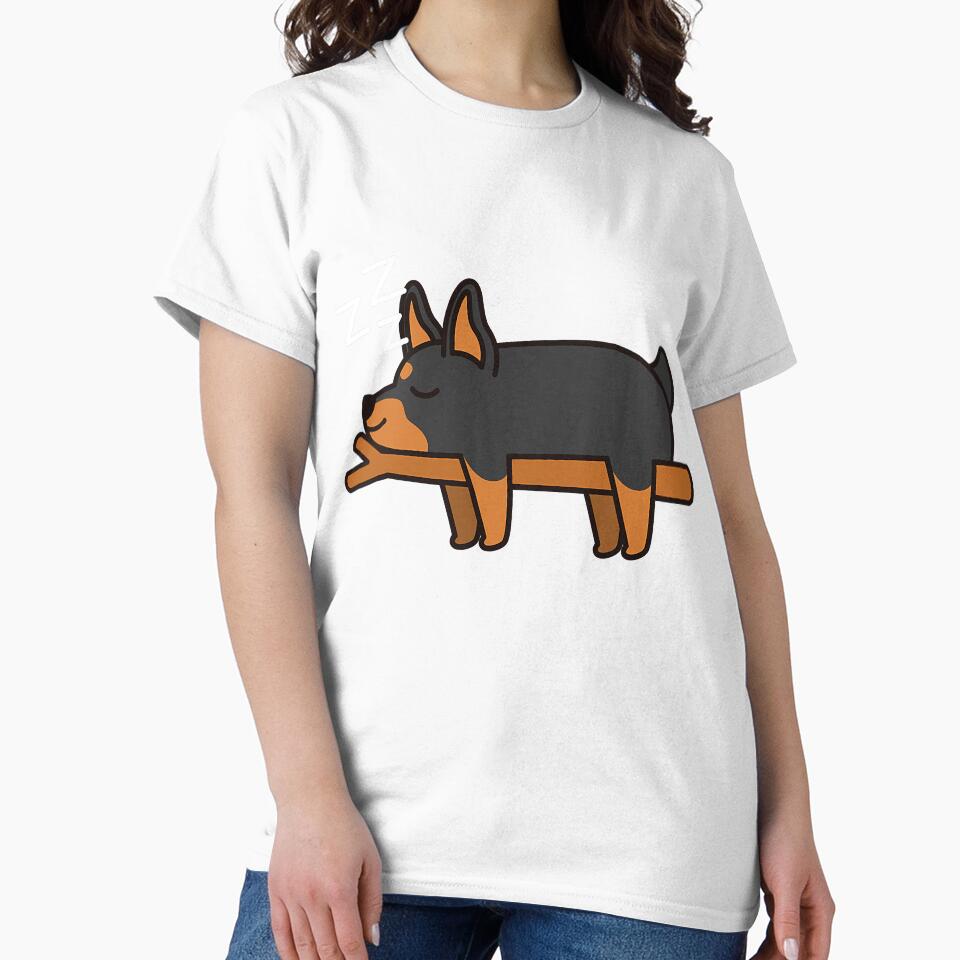 Sleeping Lazy Doberman Dog Adorable by deanba81741