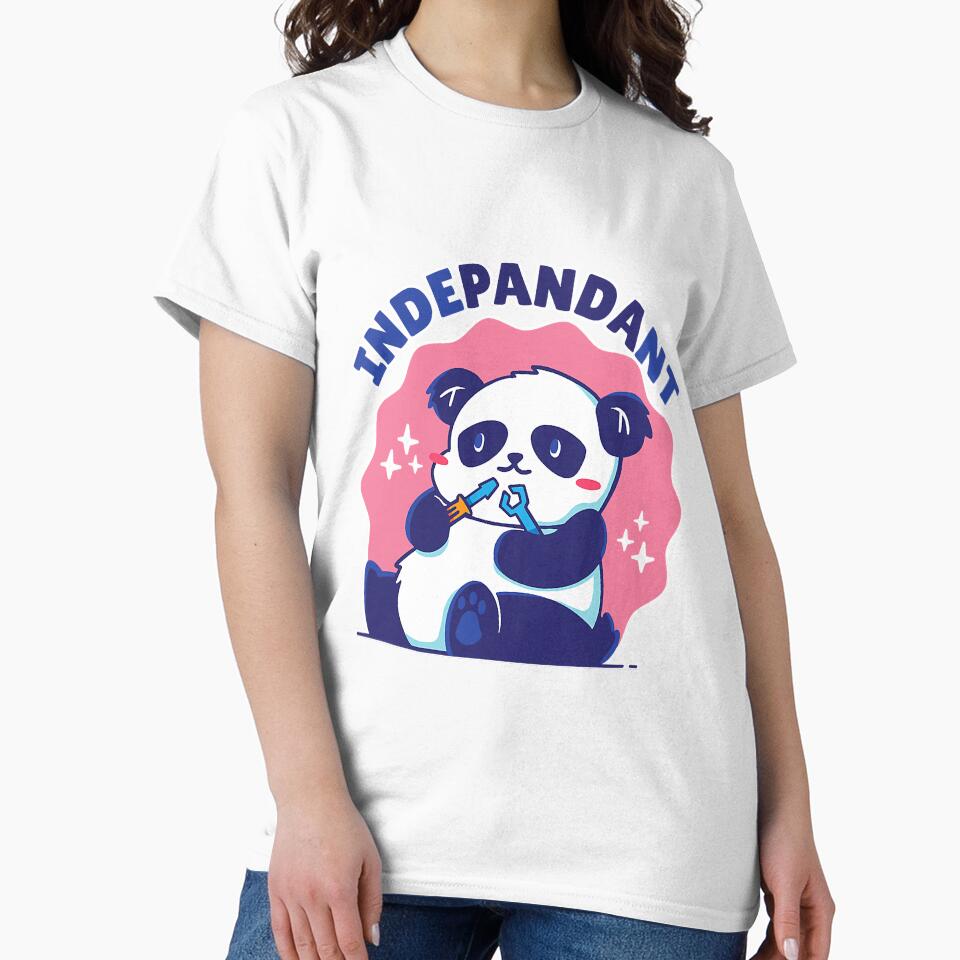 Funny Panda Bear Pun Indepandant by unassertive19