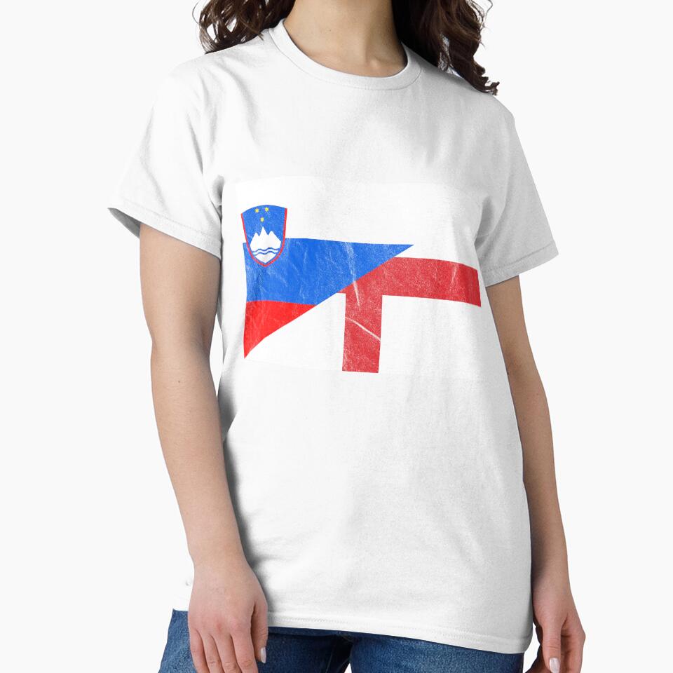 England Slovenia Flag by Carl's Clothing