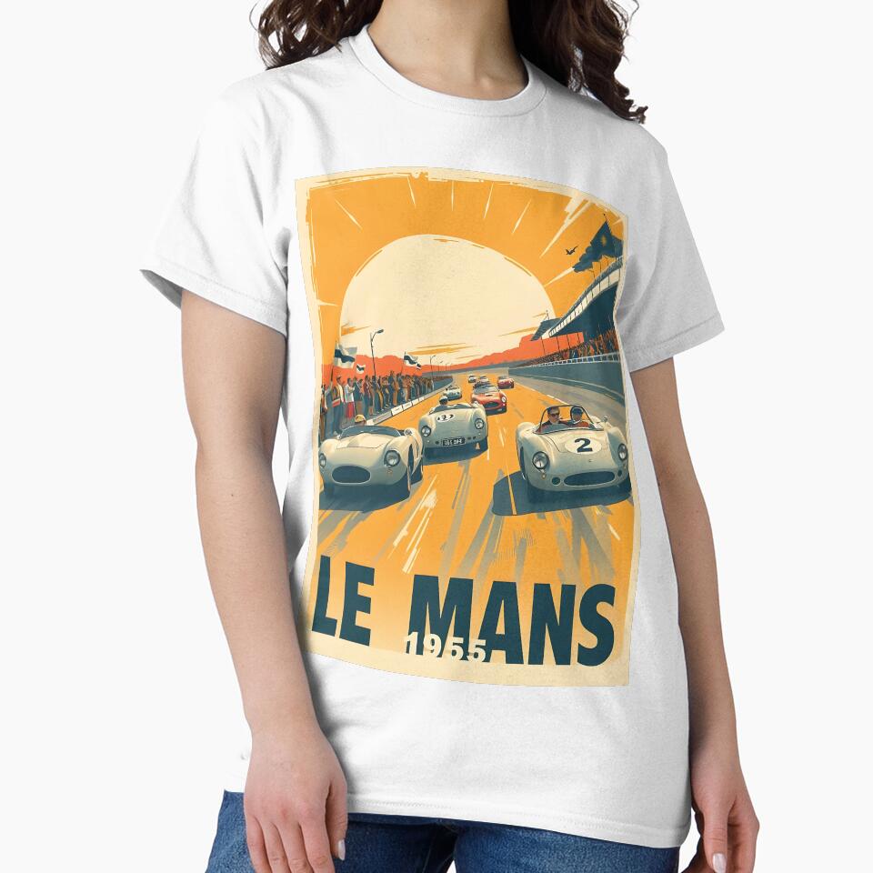 Le Mans 1955 poster by Random Designs