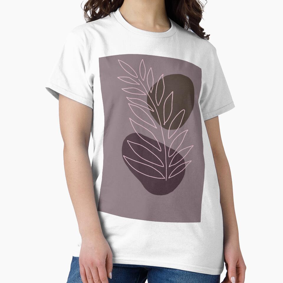 abstract minimal bohemian floral illustration by tudoo