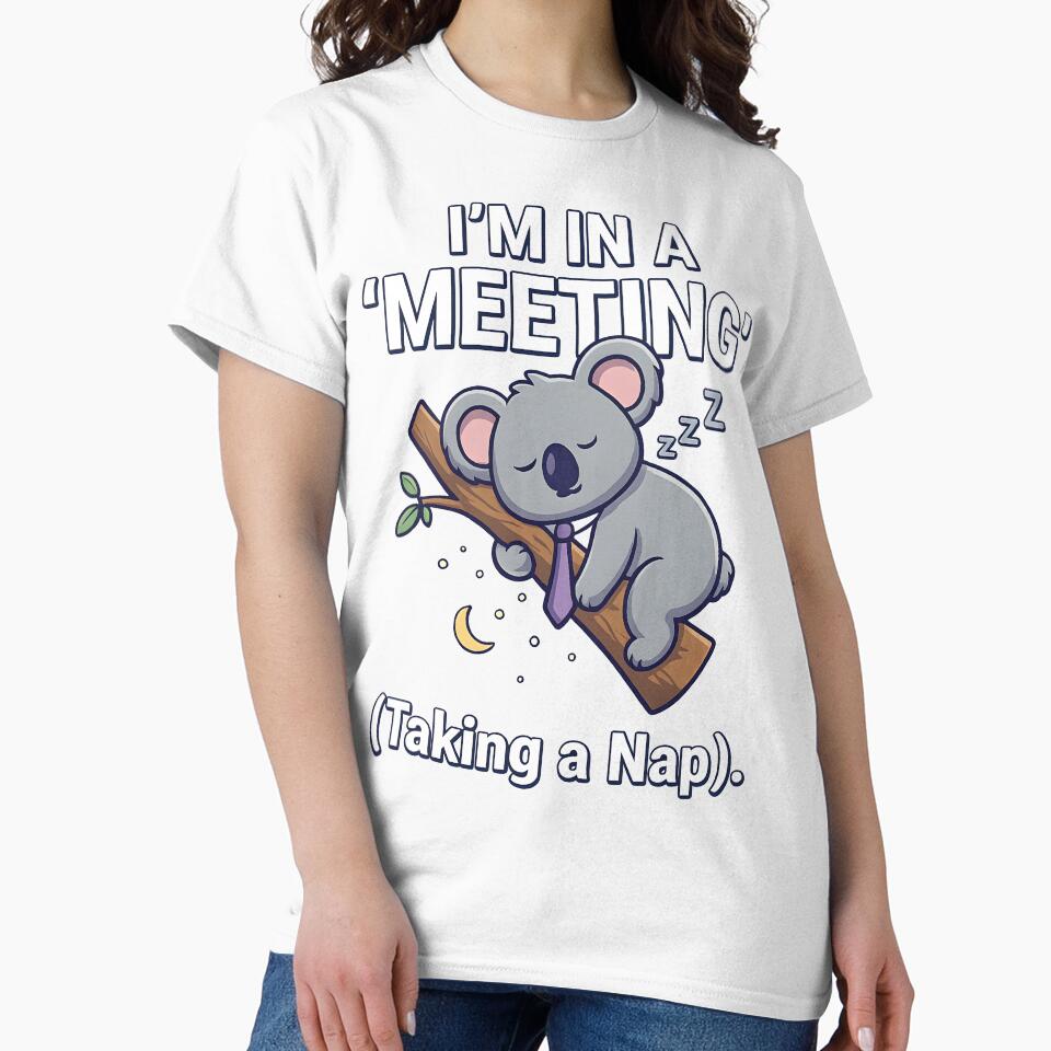 I’m In A Meeting Koala Sleeping by ucedamarcelo