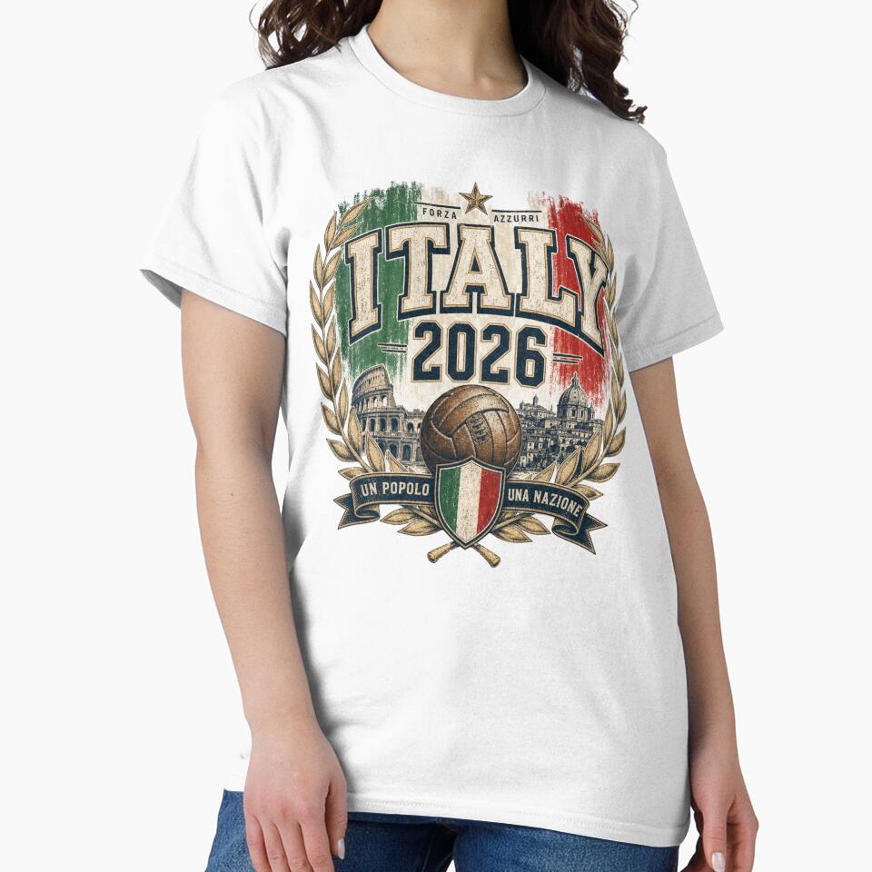 Italy 2026 Football World Cup Glory | Azzurri Fan Supporter Shirt by rushaib