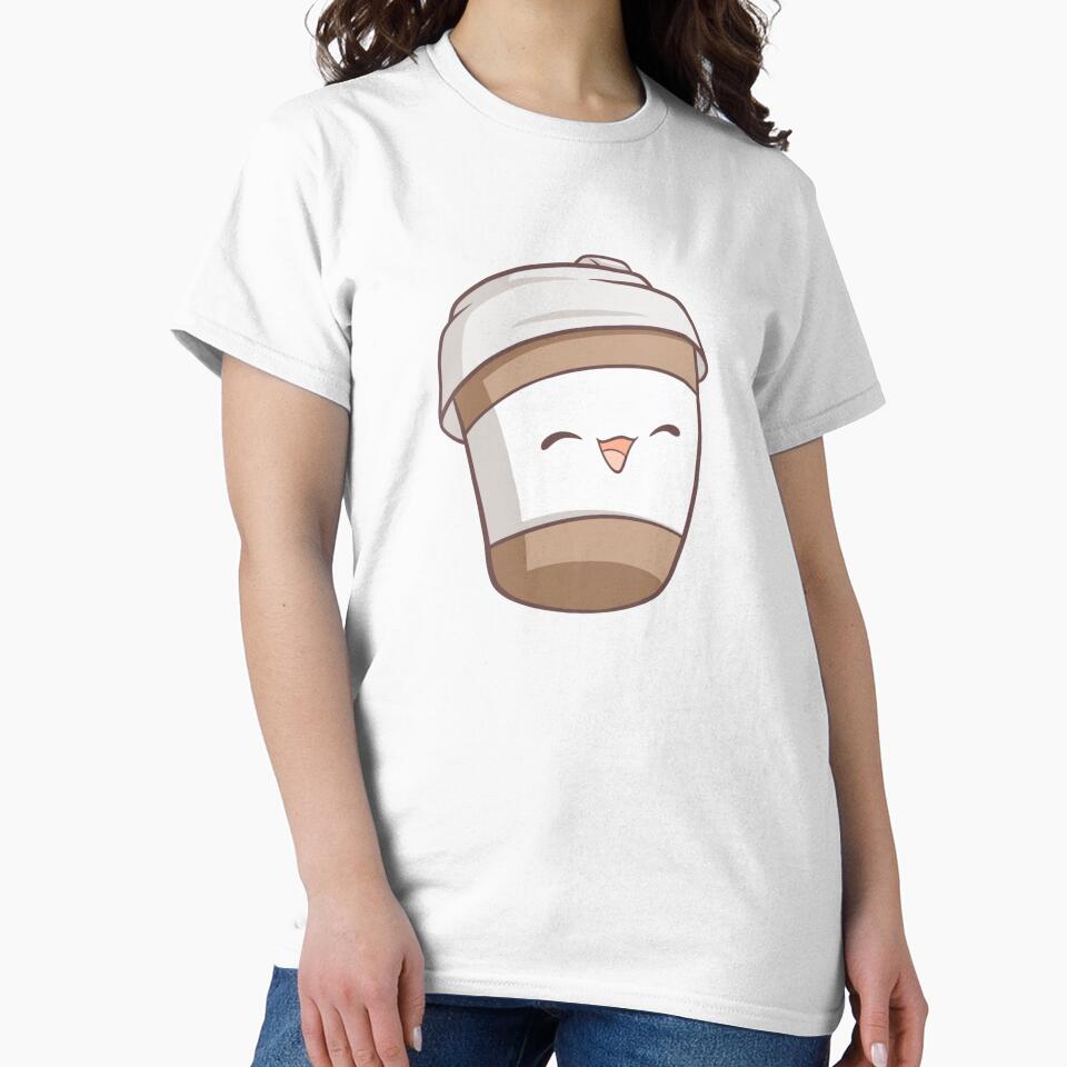 Cute kawaii coffee cup smiling by IKKawaii