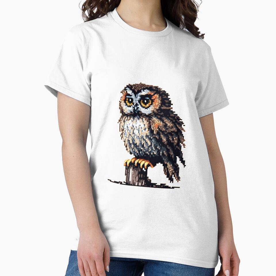 Owls are beautiful - Pixel art by Newtaste-Store