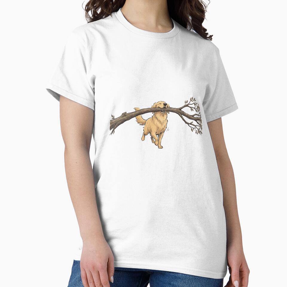 Branch Manager Funny Golden Retriever Stick by Petzzz