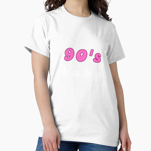 90'S BABY Vintage Millennial Retro Cute White Pink by FankyPanky
