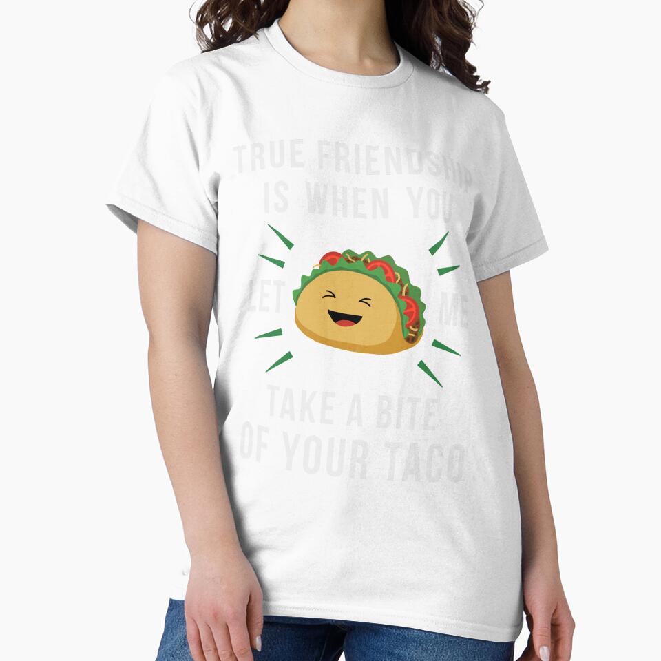 Friendship Quote Funny Mexican Food Taco Best Friend by Zagach Letters