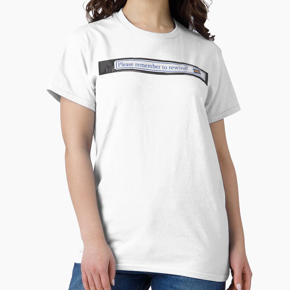 VHS Rewind 90s, Video Rental Era – Retro VHS Nostalgia Design by MEMORY-LN-Tees