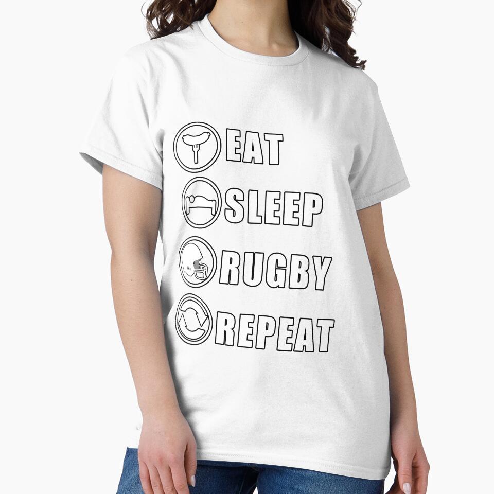 Eat Sleep Rugby Repeat by teledesign