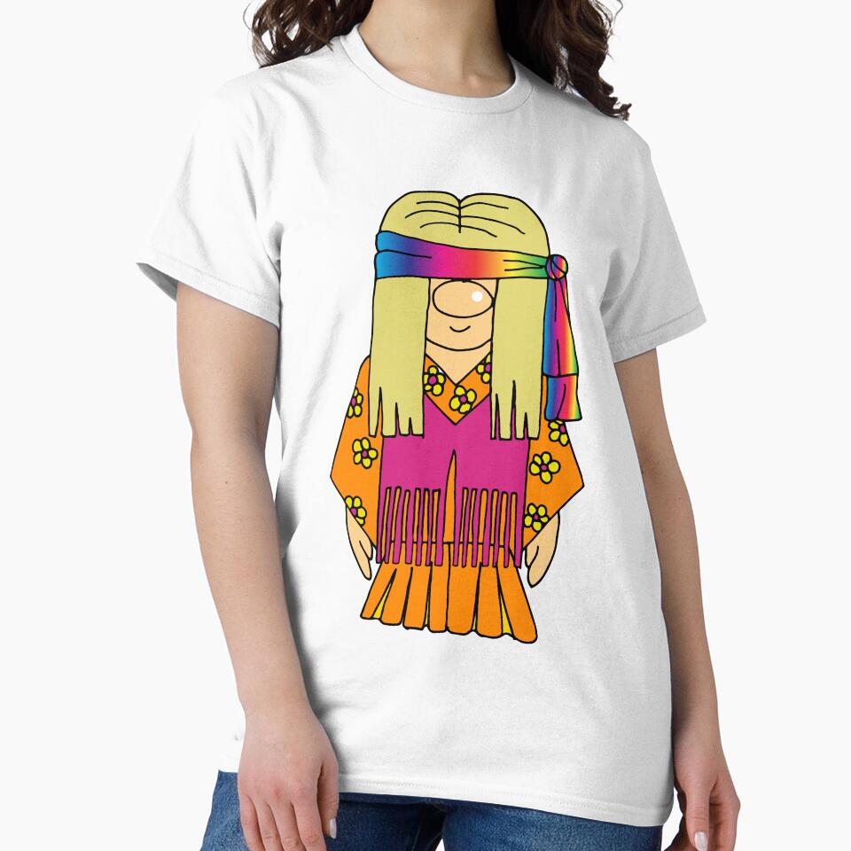 Peace and Love Hippie Girl Character by HotHibiscus