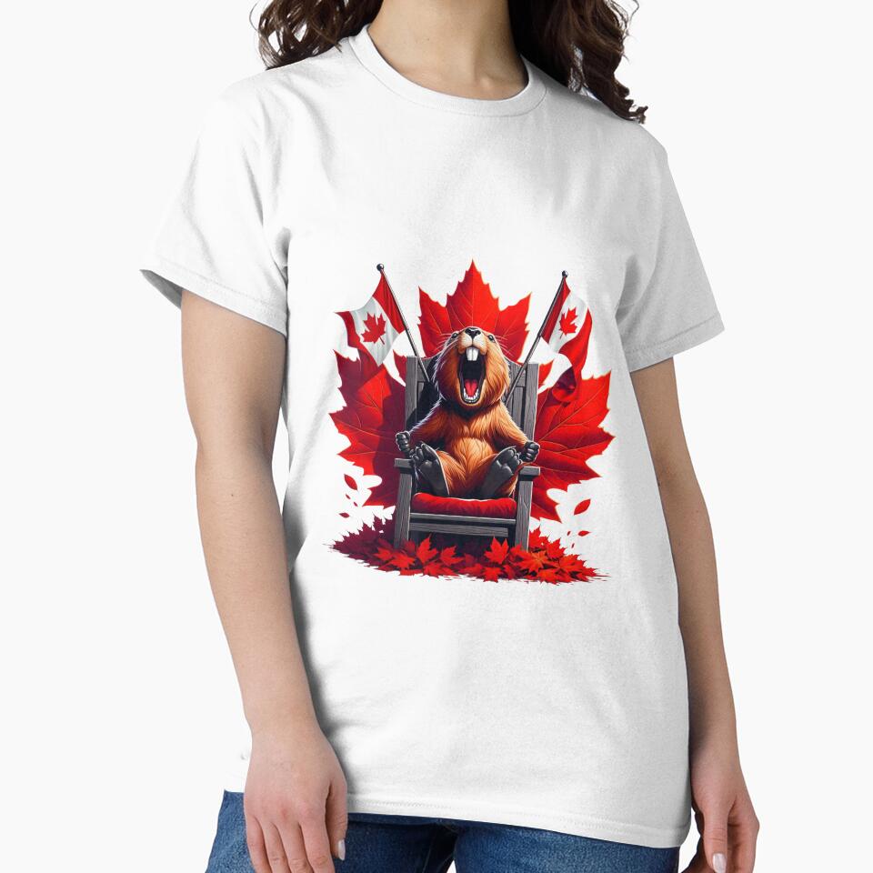 Howling Beaver Canadian Royal Beaver – Maple Leaf Icon by latelierdechris