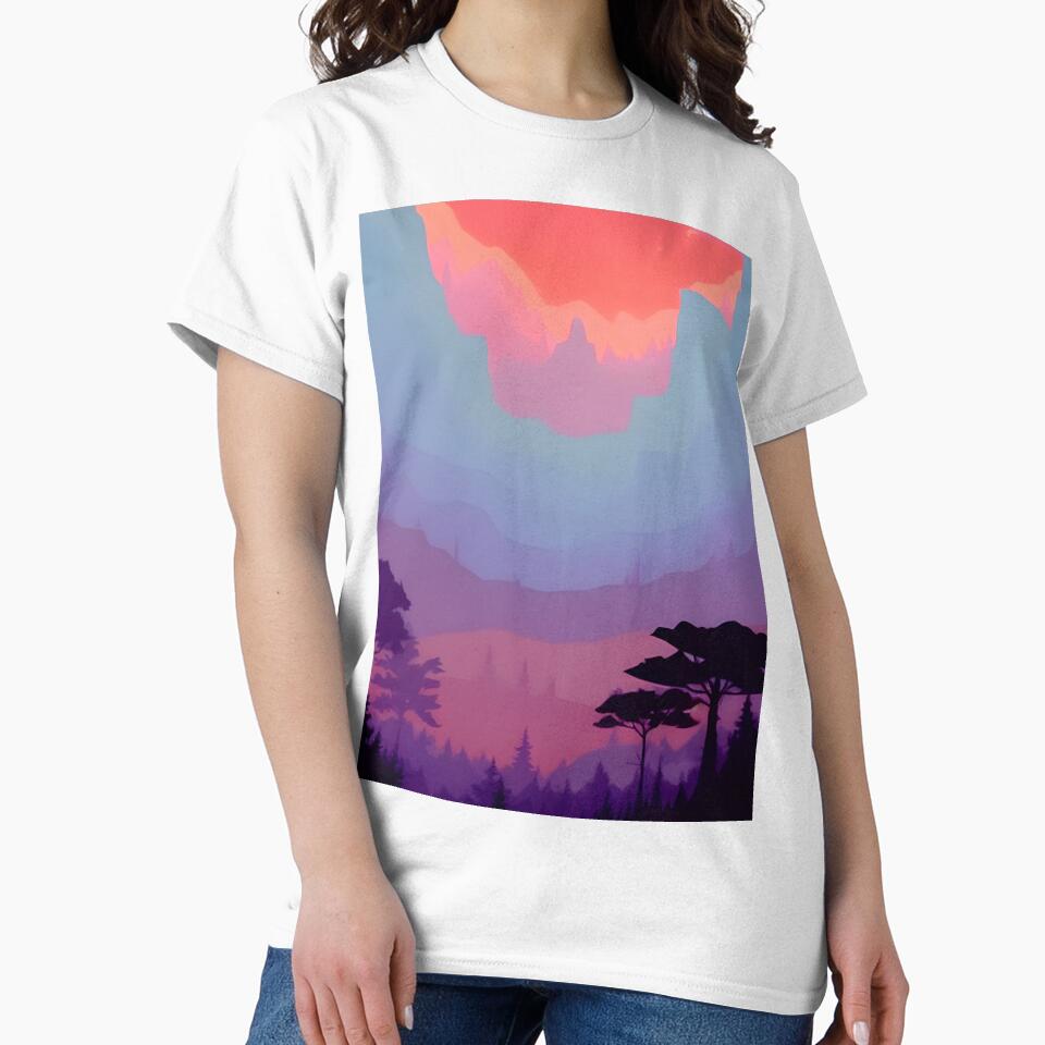 Find the Perfect Minimalist Landscape Mountain Trees Print for Any Occasion by supeart