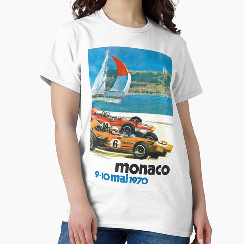 1970 Monaco Grand Prix Racing Poster by retrographics