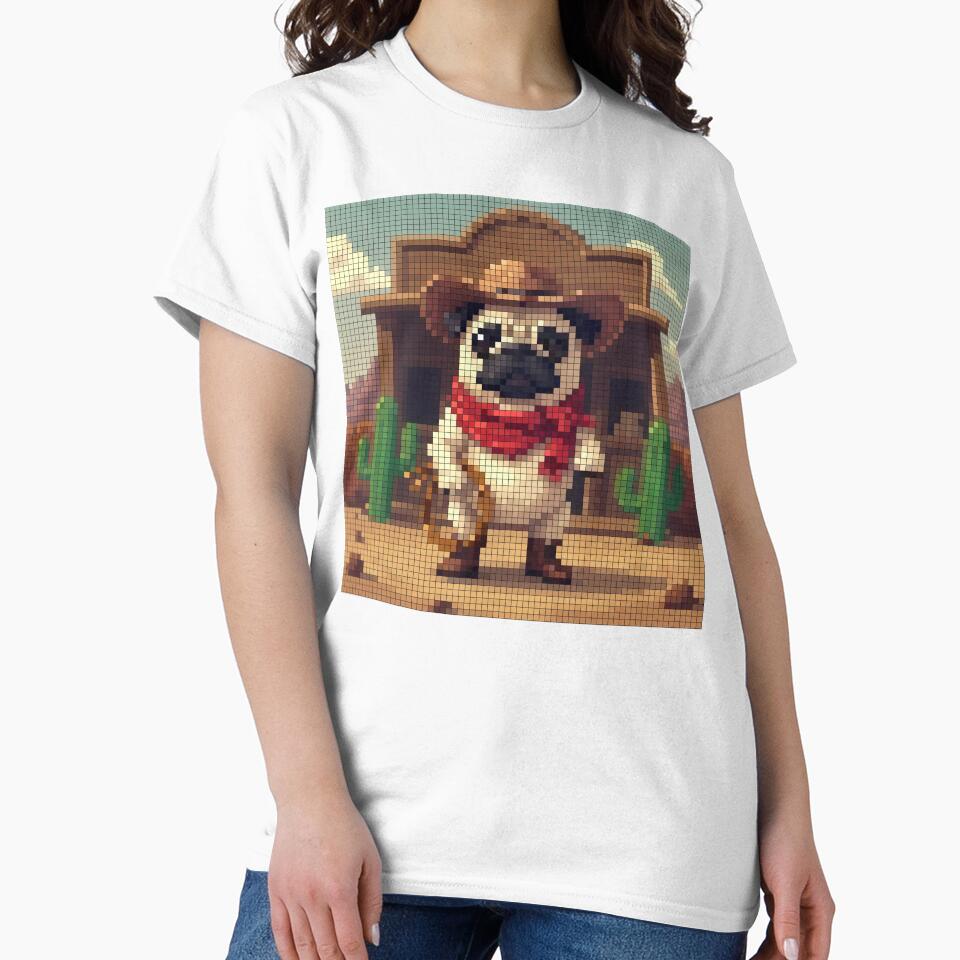 Pixel Pug The Cowboy of the Wild West by NaturePixel