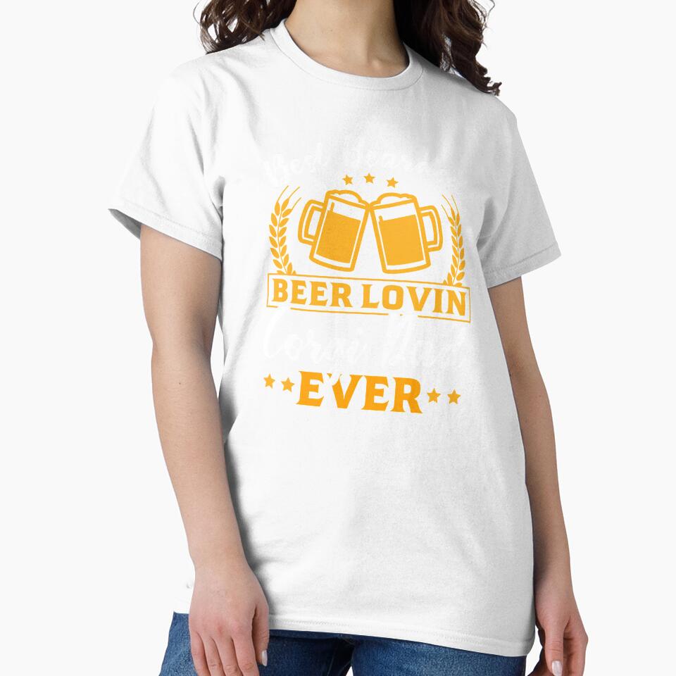 Best Bearded Beer Loving Corgi Dad Ever by Express YRSLF