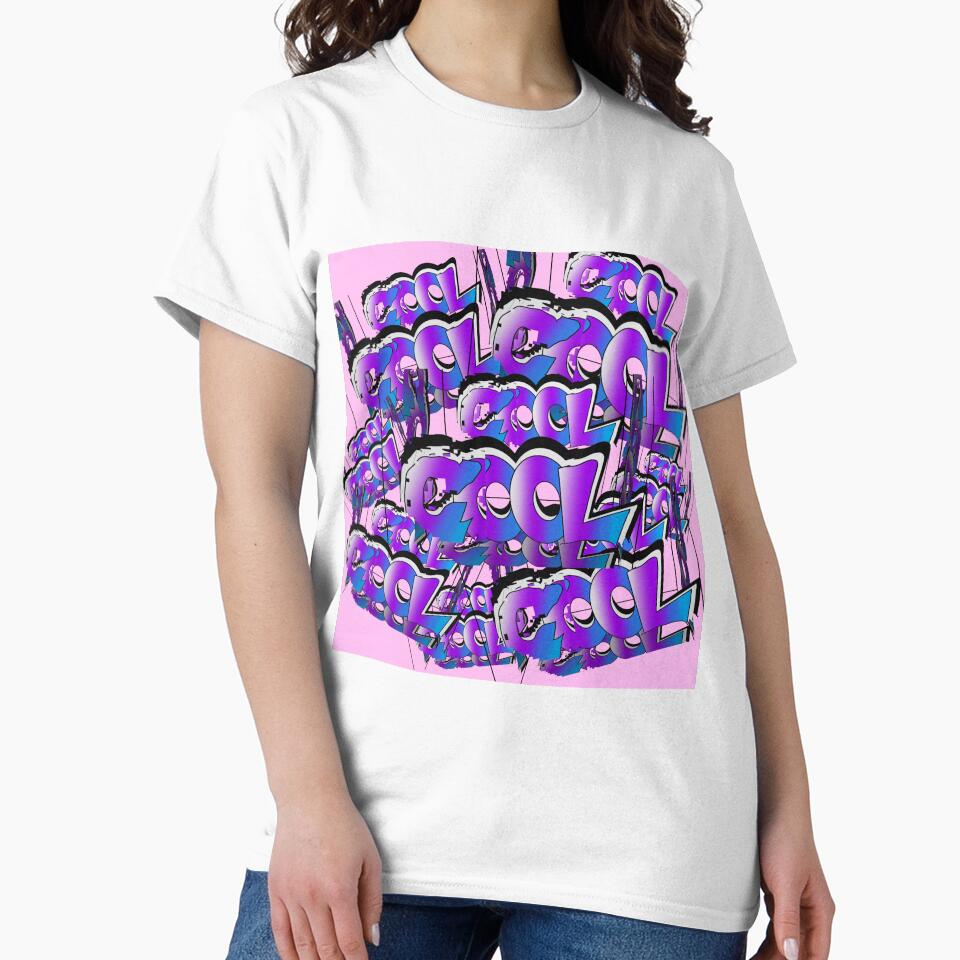 Cool Cool Cool / Pink Background by Grafititee