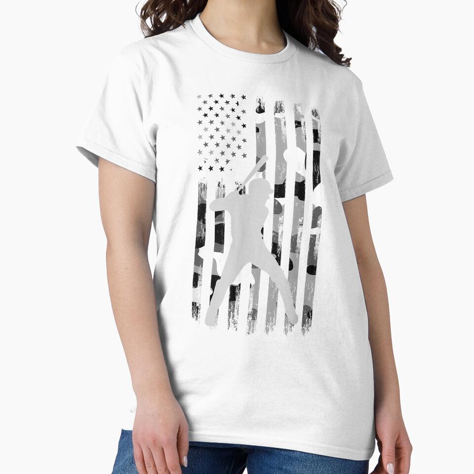 Baseball Player American Flag Usa Camo Patriotic Graphic T S by trungnhat2021