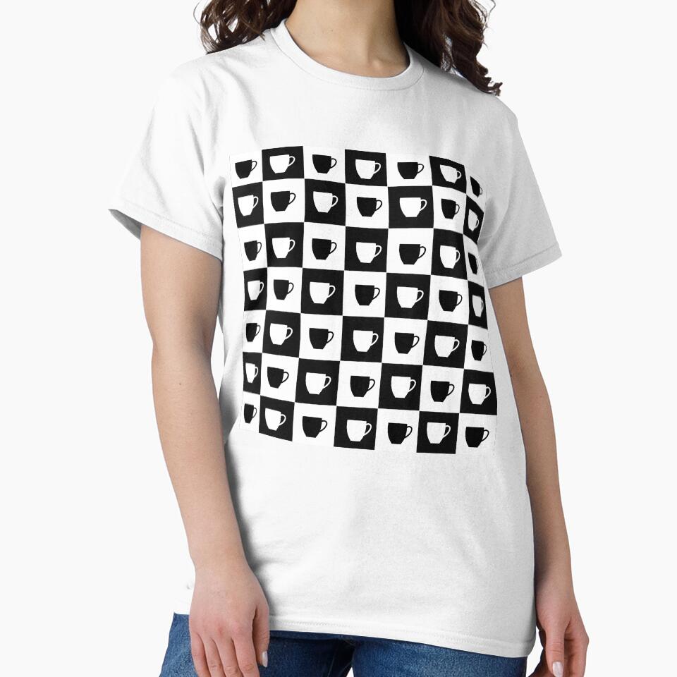 Checkerboard coffee cups by E6Designs