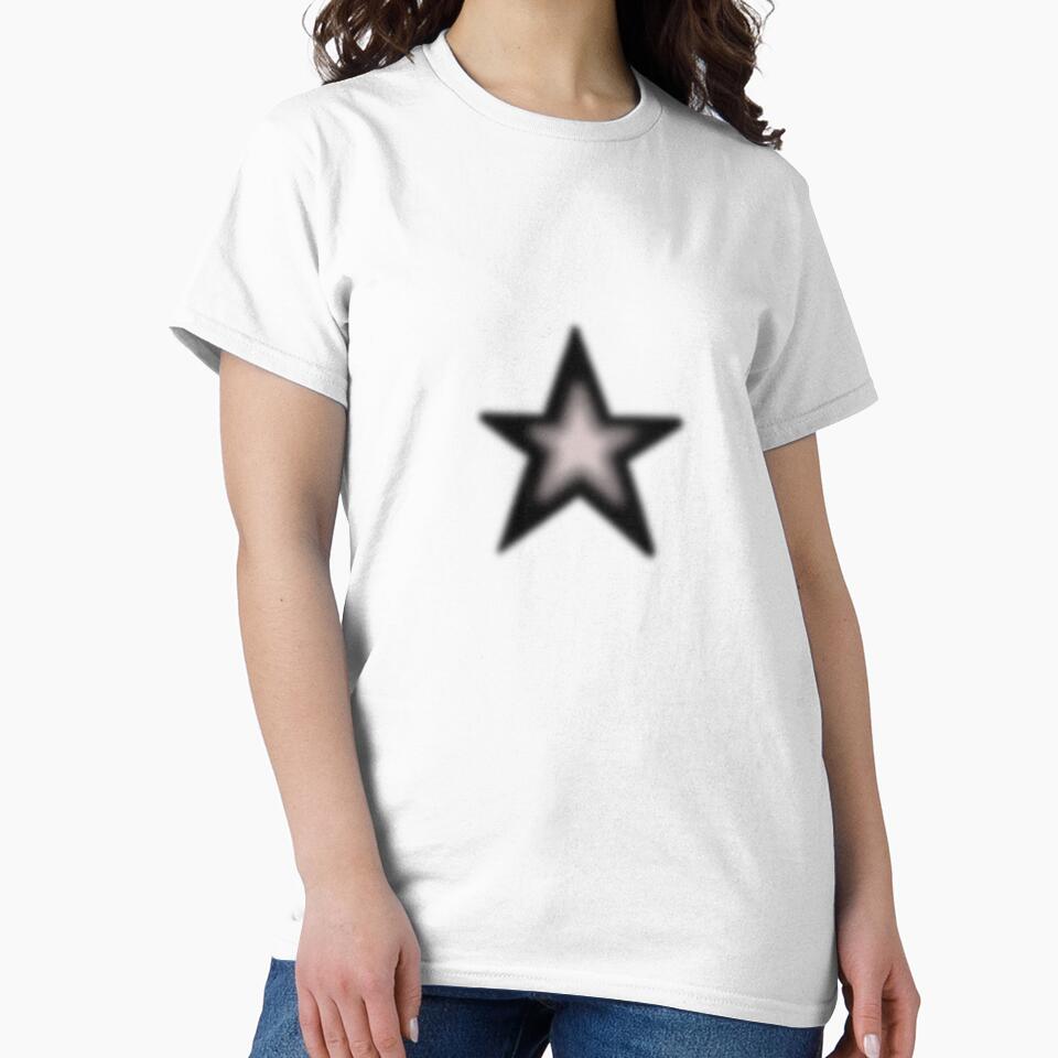 Retro Y2K Black / Pink Star Aesthetic 2000s Vibe by ComConCreations