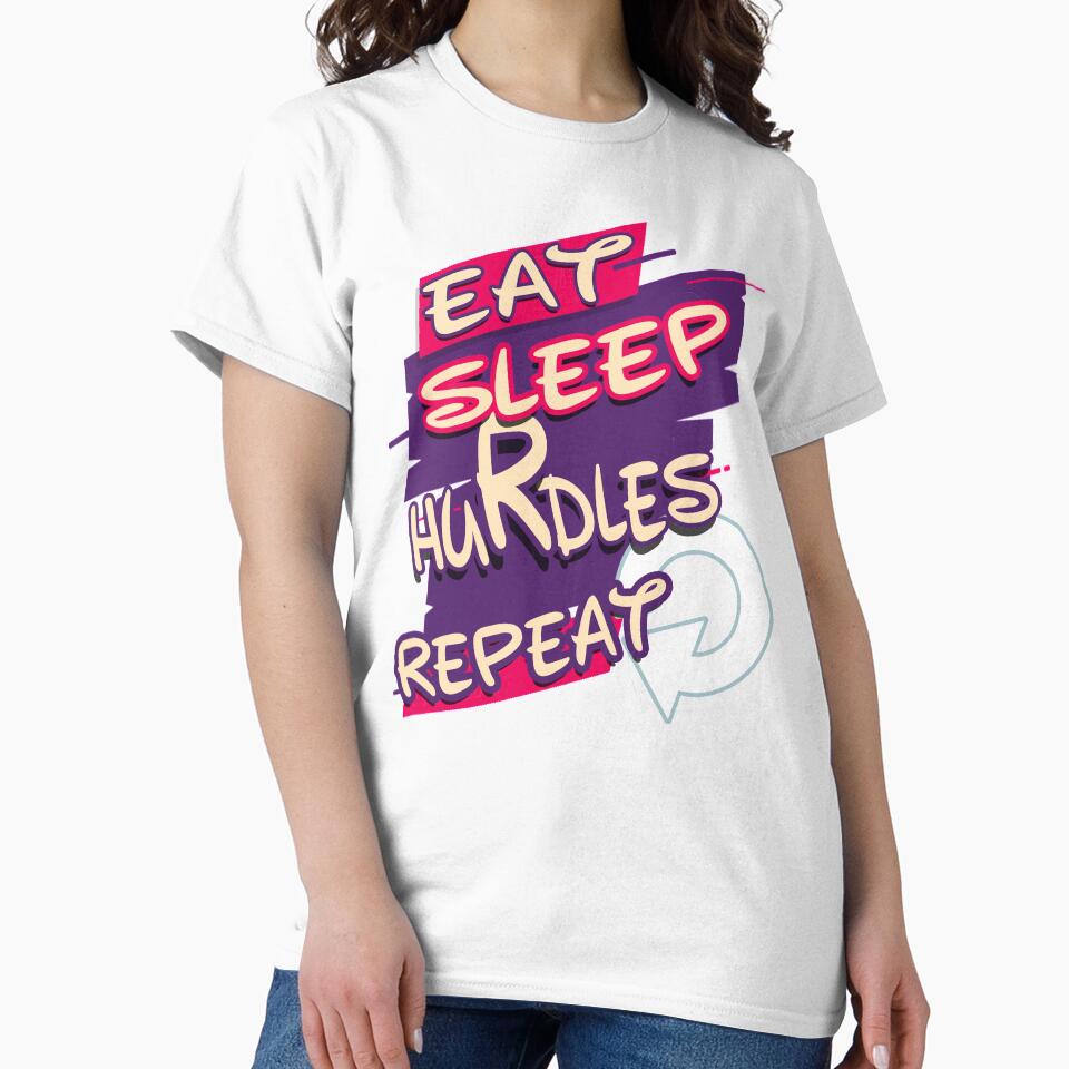 eat sleep hurdles repeat by hakiseller