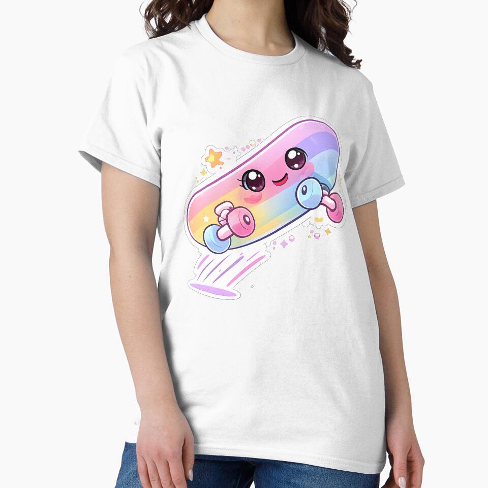 Kawaii Skateboard Character – Cute Skater Design by DesignEG