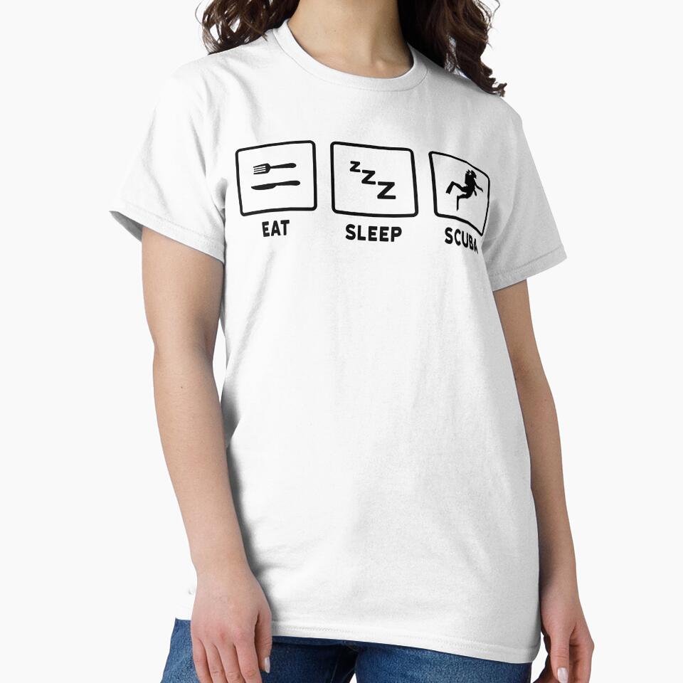 Eat Sleep Scuba by Picasmus Tees