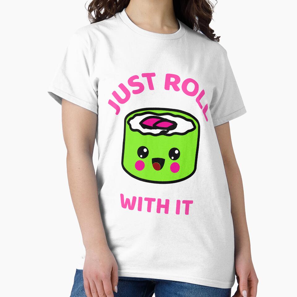 Kawaii food sushi roll pun by plzLOOK