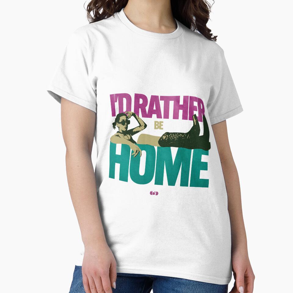 Rather Be Home — Introvert Retro Collage Art by Decorador de Corazones