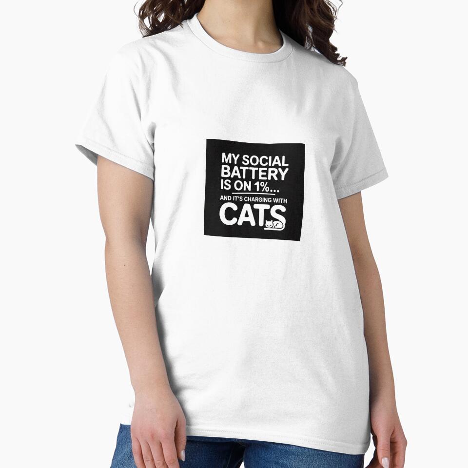 My Social Battery is on 1%… and It's Charging with Cats by CatIntrovertCo