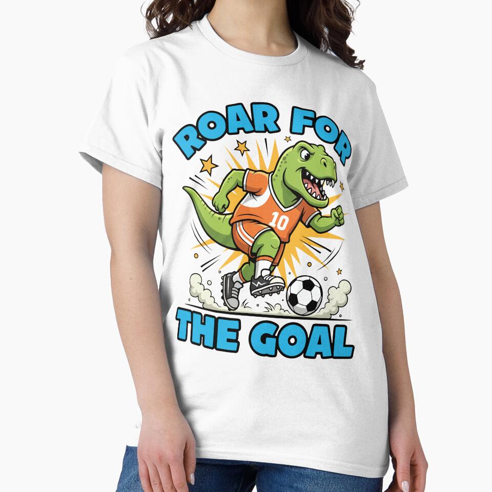 Roar For The Goal - Soccer T-Rex by DigitalGlade