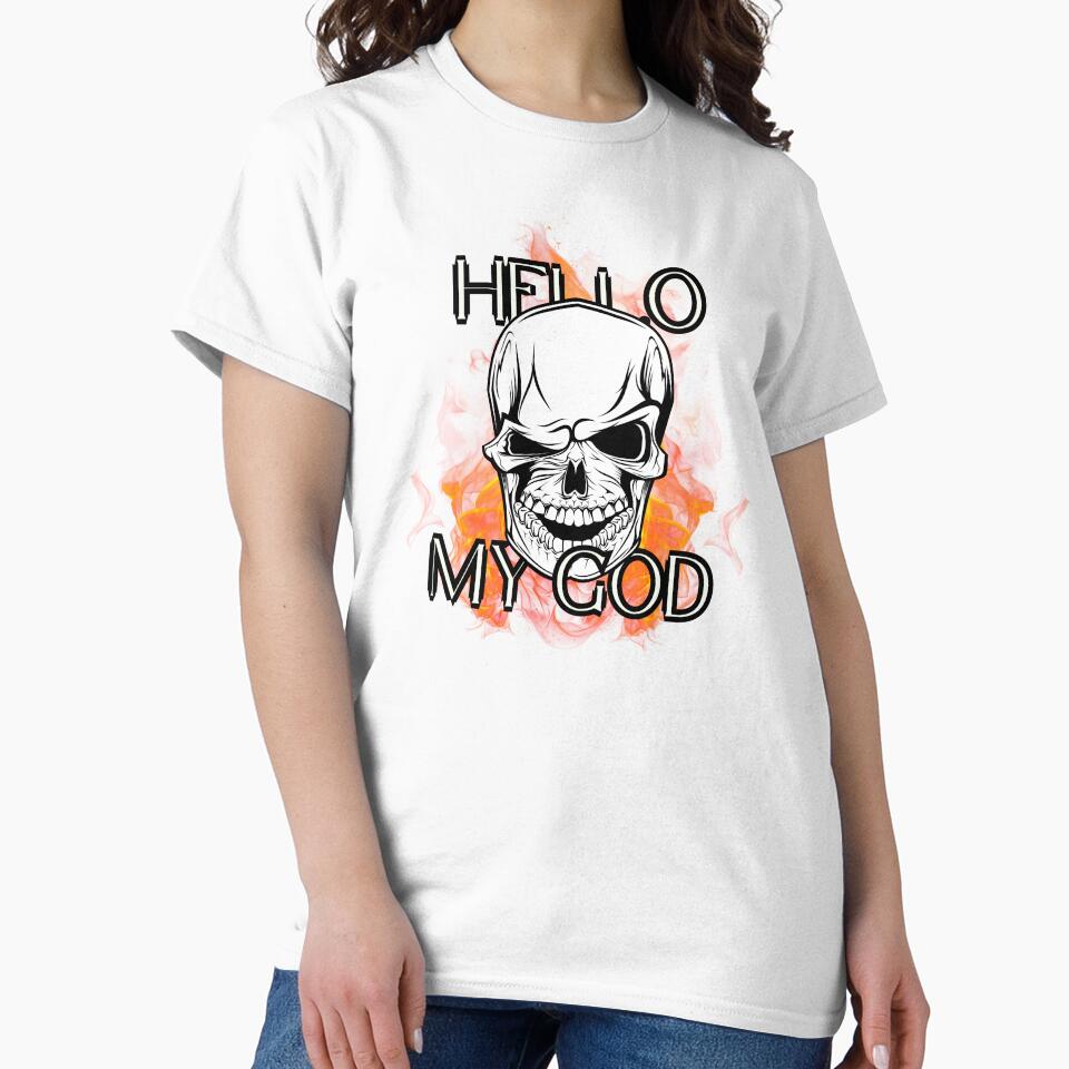 THRIVIA Hello My God T-Shirt by THRIVIA
