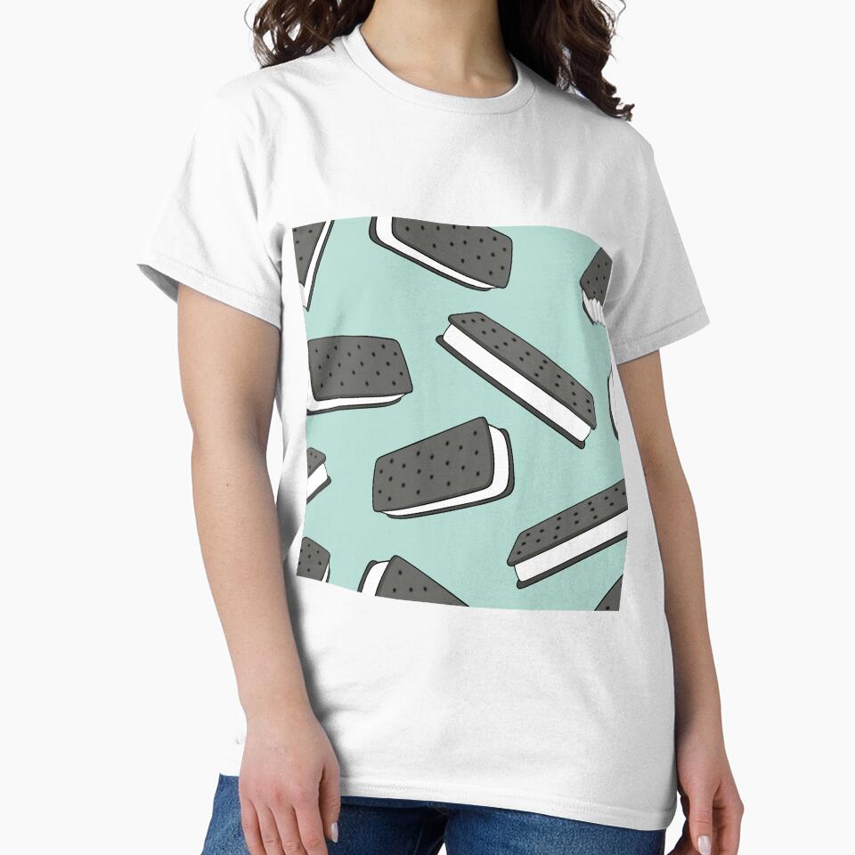 ice cream sandwich - mint by littlearrow